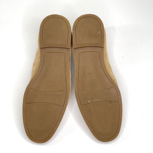 Franco Sarto Jasmine Leather Suede Slip On Flat Sandstone 8 Loafer - Picture 11 of 15